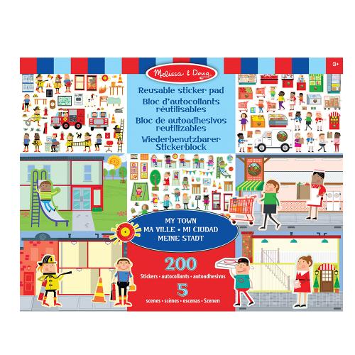 Melissa & Doug: Набір багаторазових наліпок "Моє місто"