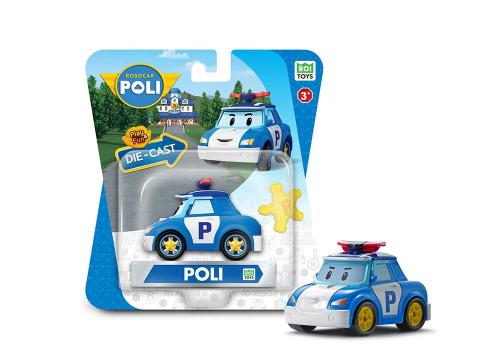 МЕТАЛЛИЧЕСКАЯ КОЛЛЕКЦИОННАЯ МАШИНКА РОБОКАР ПОЛИ DIE CAST