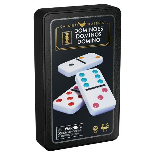 Настольная игра «Домино цветное» (в жестяной коробке)