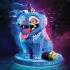4D Build: Пазл для создания 3D-модели «Кейпоп-охотницы на демонов: тигр Дерпи и сорока Сюзи» (168 деталей)